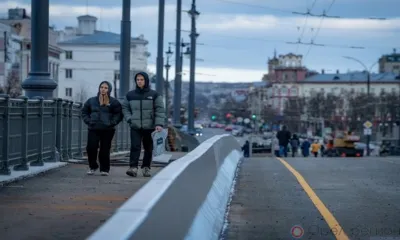 Красный мост в Орле открыли для пешеходов