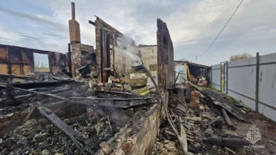 В Болховском районе дотла сгорел жилой дом