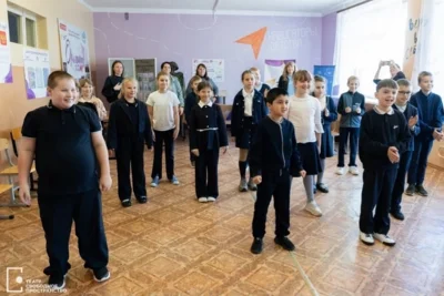 Фото 3. Ученики Кромской НОШ узнали секреты актерского мастерства