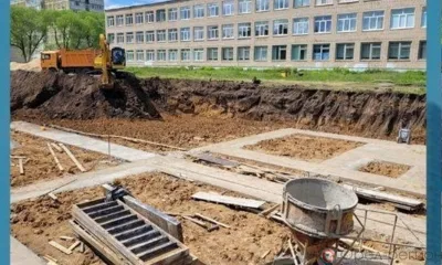 В Ливнах продолжается строительство нового корпуса школы №2