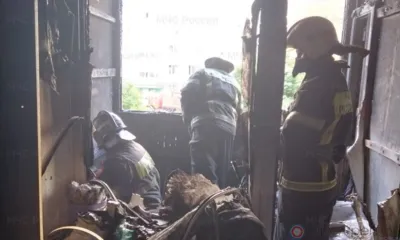 В Орле из горящей квартиры на ул. Полесской спасли мужчину