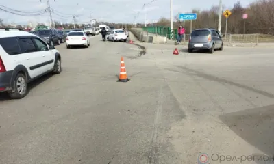 В Орле Chery на встречке протаранила Lada Granta