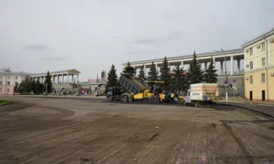 Ремонт Привокзальной площади в Орле идёт полным ходом