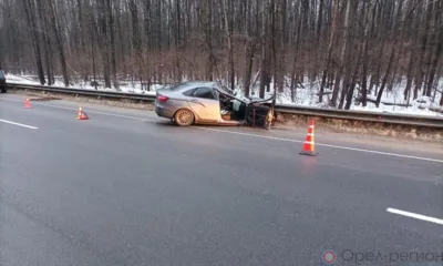 В результате ДТП под Орлом два человека попали в больницу