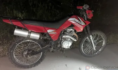 В Колпнянском районе мотоциклист вылетел в кювет