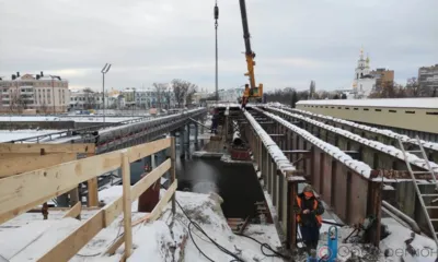 На Красном мосту в Орле продолжается демонтаж центрального пролёта