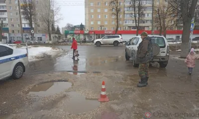 В Мценске пенсионер на ВАЗ-2114 сбил мужчину