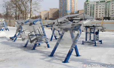 В Детском парке Орла начали установку новых тренажёров
