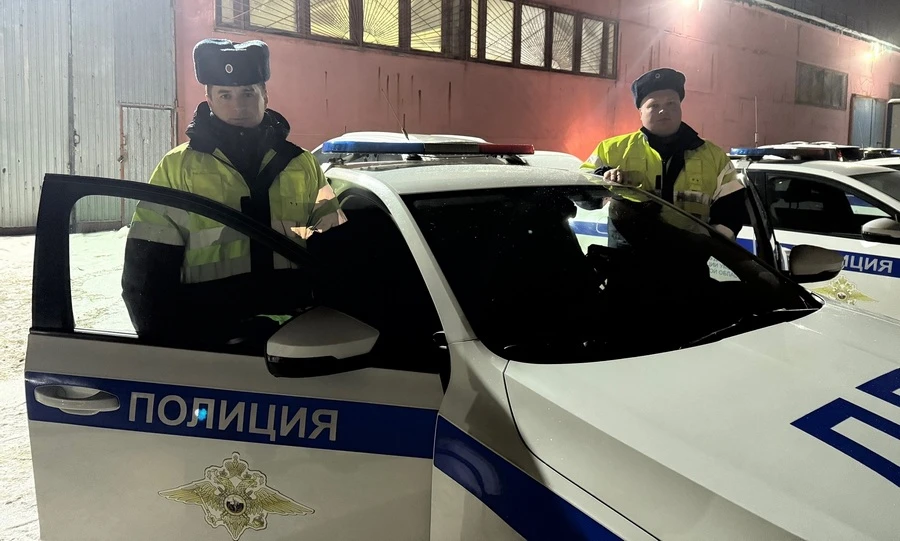 Орловские полицейские помогли девушке вытащить машину из кювета