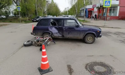 В Орле водитель питбайка протаранил ВАЗ на встречке