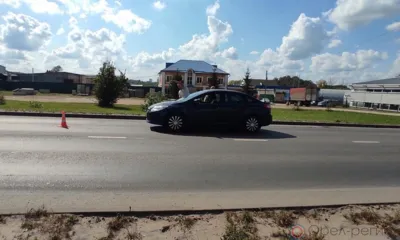 В Орле Ford Focus сбил мотоциклиста