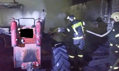 В орловской Кукуевке сгорел погрузчик