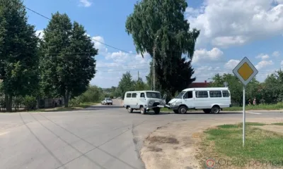 В Мценске столкнулись три автомобиля