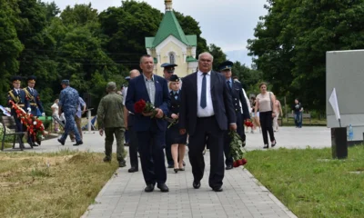 Фото 1. В Новосильском районе с почестями перезахоронили останки 56 красноармейцев