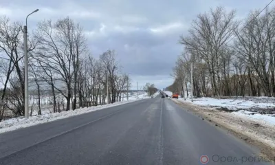 Завершается капремонт Южного подъезда к городу Мценску
