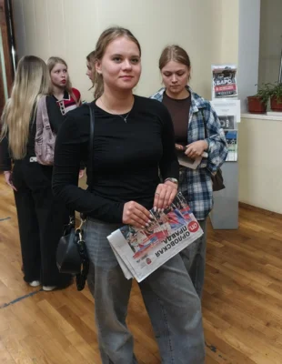 Фото 2. В редакции газеты «Орловская правда» побывали студенты-третьекурсники журфака ВГУ