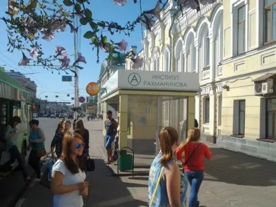 В Тамбове остановочные павильоны Сбербанка заговорили