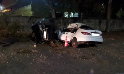 В Орле пьяный водитель протаранил стоящий автомобиль