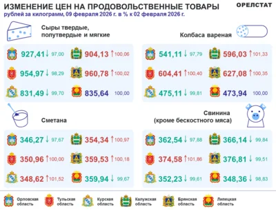 Фото 2. Динамика цен по данным Орёлстата
