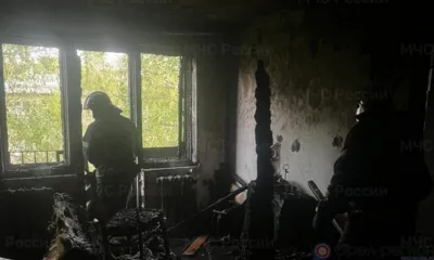 Жильцы многоэтажки в Орле спасли из горящей квартиры женщину
