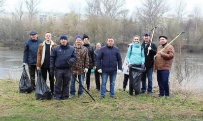 Юрий Парахин в прямом эфире поблагодарил орловцев за участие в субботнике