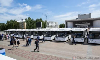 МУП «ТТП» Орла получило 20 новых низкопольных автобусов марки ЛиАЗ