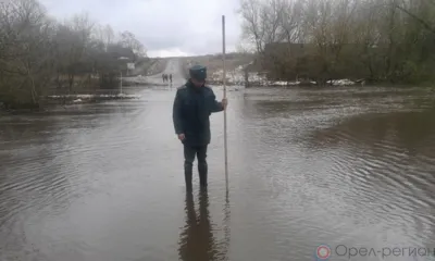 В Орловской области подтоплено 6 низководных мостов