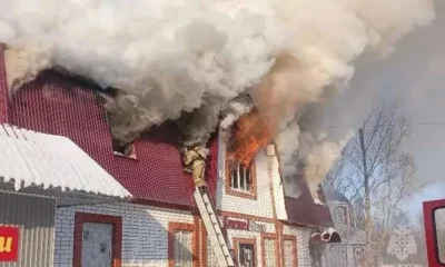 В Ливнах на локализацию пожара в двухэтажном здании потребовалось 15 минут