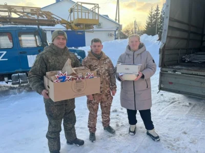 Фото 1. Очередной гуманитарный груз отправили в зону СВО из Троснянского района