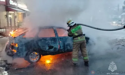 В Орле сгорел автомобиль