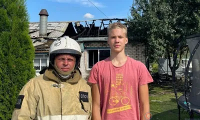 Под Орлом подросток вывел из горящего дома малолетних брата и сестру