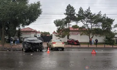 В Орле при столкновении трёх автомобилей пострадали три водителя
