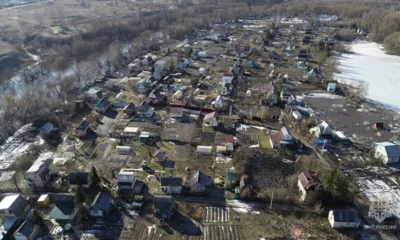В Орловской области от воды освободились 8 мостов и часть приусадебных участков