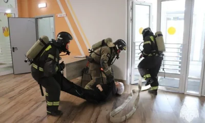 В Орле сотрудники МЧС провели антитеррористические учения в школе № 53