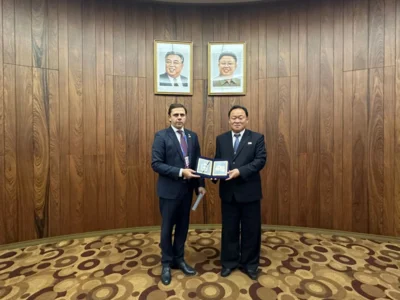 Фото 4. Губернатор Орловской области находится с рабочим визитом в Северной Корее