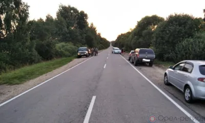 Под Орлом водитель легковушки стал виновником столкновения Niva Chevrolet и УАЗа