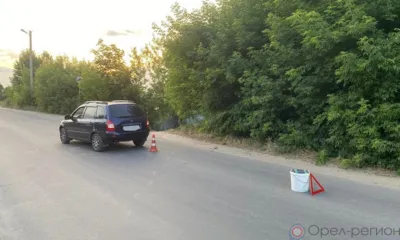 В Мценском районе несовершеннолетний попал под колёса Lada Kalina