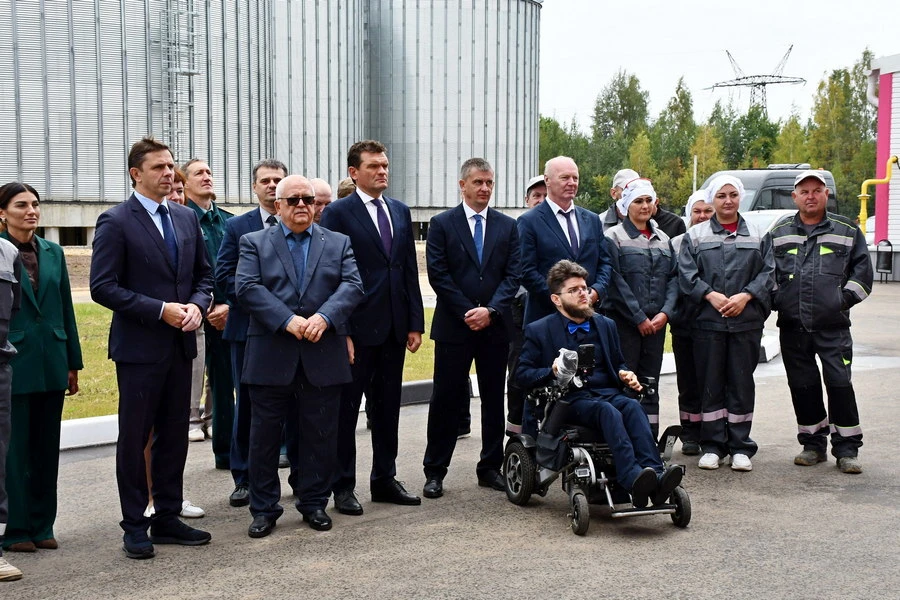 В Мценском районе открыли новый мукомольный комплекс с элеватором
