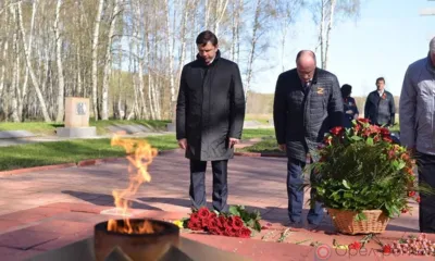 Андрей Клычков принял участие в перезахоронении воинов на Кривцовском мемориале