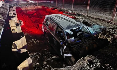 Под Орлом автомобиль упал в котлован