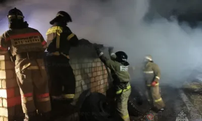 В Ливенском районе сгорел гараж с квадроциклом внутри