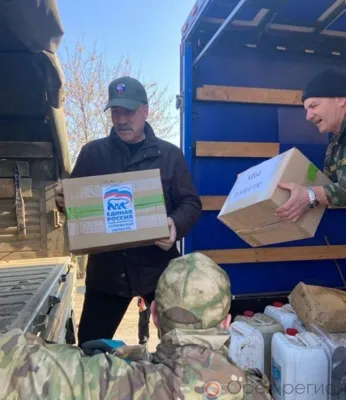 Депутаты доставили гуманитарный груз орловским бойцам под Луганск