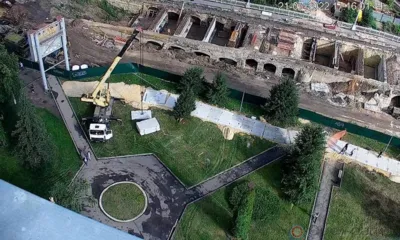 К 1 августа рядом с Красным мостом в Орле откроют временный тротуар