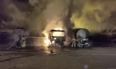 Полиция установила орловца, причастного к поджогу грузовика с битумом