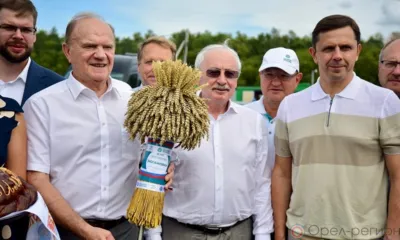 Геннадий Зюганов ознакомился с ходом уборки зерновых в Орловском МО