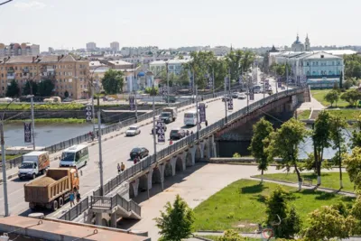 В Орле на время реконструкции Красного моста берега Оки будет соединять пешеходный мост