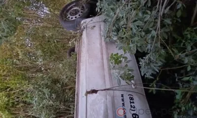 На трассе Калуга-Орёл Lada Granta вылетела в кювет и перевернулась