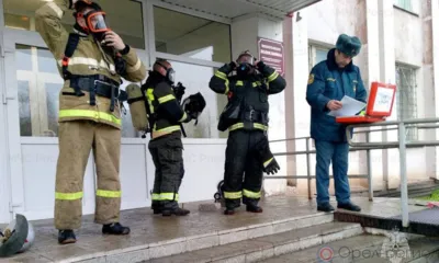 В Залегощенской ЦРБ потушили условный пожар