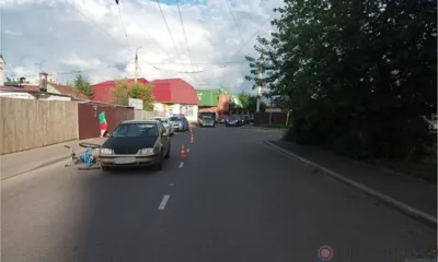 В Орле велосипедист попал под колёса Volkswagen Bora