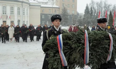Состоялась торжественная церемония возложения гирлянды Славы к стеле «Орёл - город воинской славы»